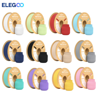 ELEGOO Matte PLA Filament 1KG,1.75mm 3D Drucker Filament Maßgenauigkeit+/-0.02mm
