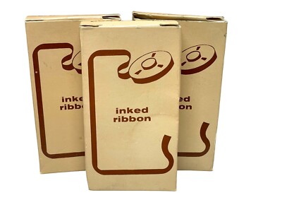 (3) OKI DATA 80.82 Black Inked Ribbon Nylon 400