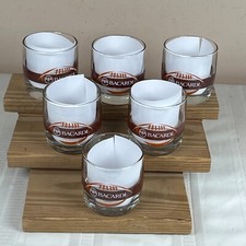 Cleveland Browns Bacardi Rum Football Glasses Sports Tumblers Stripe Orange