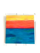 Original Acrylic Abstract Painting - Tri-Color - 20 x 20 Inches