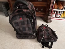 Athalon Luggage Wheeling Travel Backpack 15" x 11" x 3.5" 889