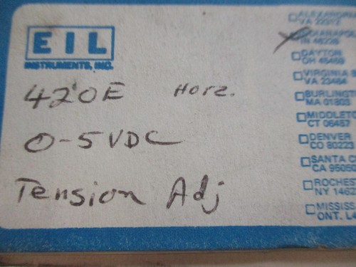 EIL INSTRUMENTS 0-5 VDC 10-0-10% 420E - Picture 2 of 5