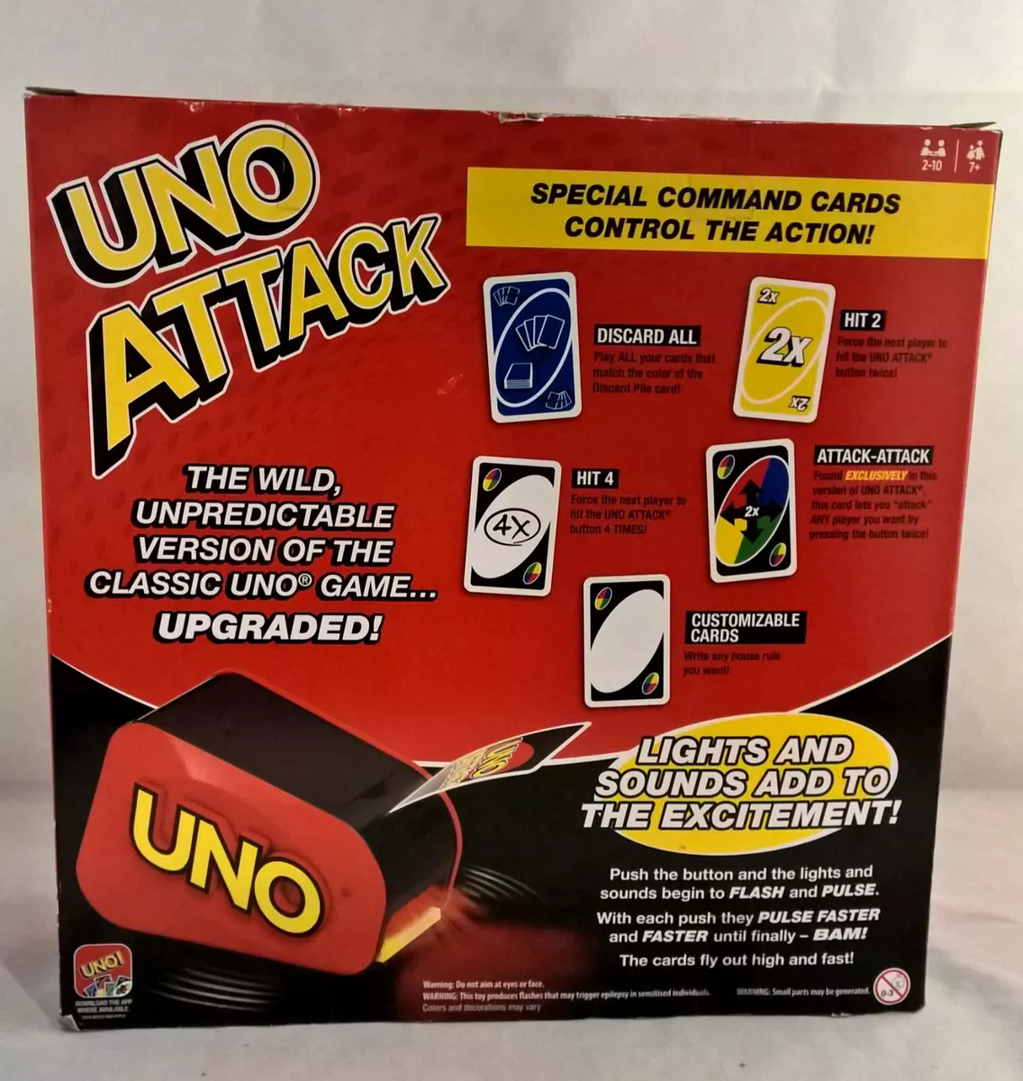 UNO Attack Card Game New in Box GTX66 Mattel Games