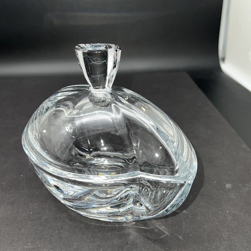Vintage Crystal Candy Bowl with Lid 7 x 5.5 - Picture 4 of 7