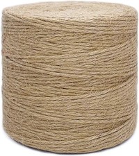 500FT Jute Twine Rope 3mm Natural Thick Garden Twine String Heavy Duty for Garde