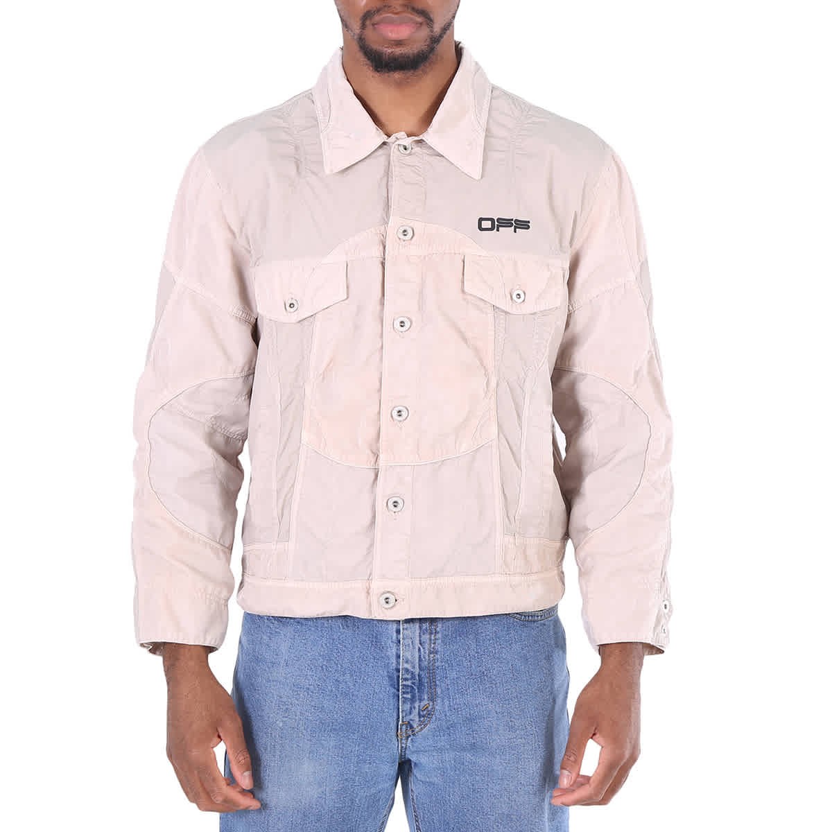 Chaqueta técnica de escalada gris claro Off-White, talla pequeña