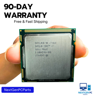 Intel Core i7-860 2.8GHz Quad-Core 8MB LGA1156 CPU Processor SLBJJ
