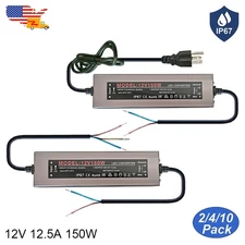 150W Outdoor LED Power Supply 12V 12.5A Waterproof Led Transformer AC 100-220V