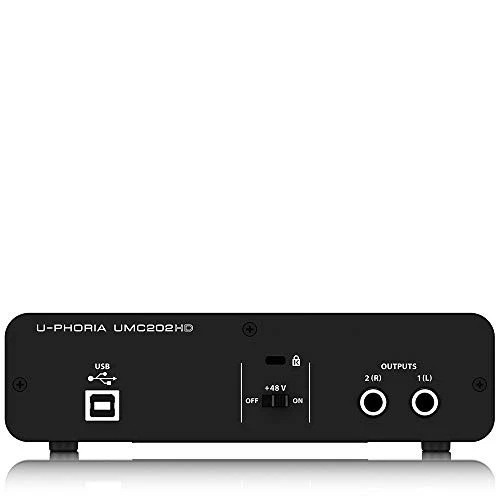 UMC202HD Audiophile 2x2, 24-Bit/192 kHz USB Audio Interface with Midas - Image 2 of 4