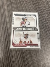 2023 Panini Contenders - Round Numbers 6 - #24 Tanner McKee, Elijah Higgins (RC)