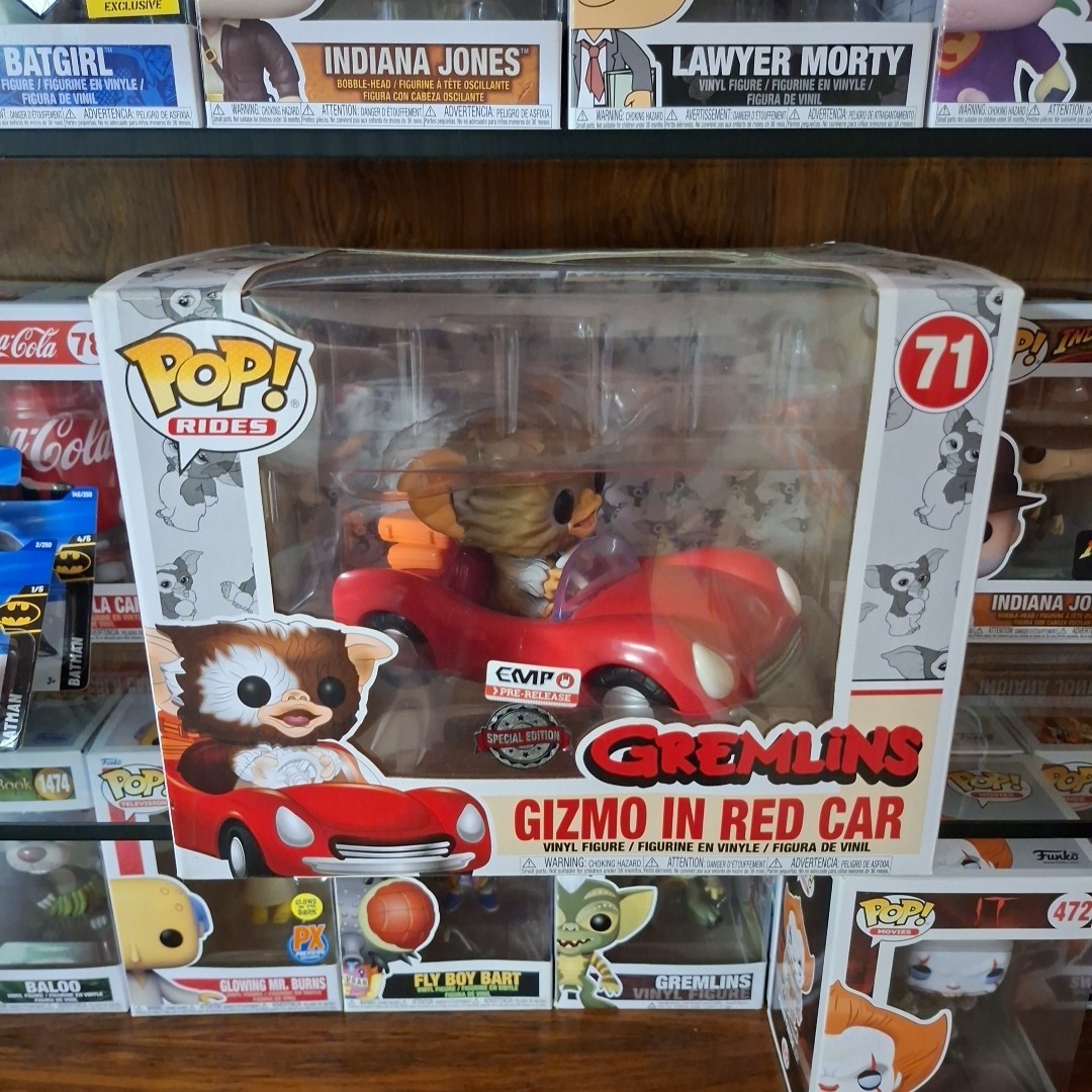 Figura Vinilo Gremlins / Gizmo In Red Car 71 / Funko Pop Rides