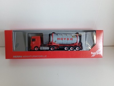 Herpa 306072 DAF XF SC Euro6 Hoyer Group 25ft Swap-Container in Ovp Neuwertig