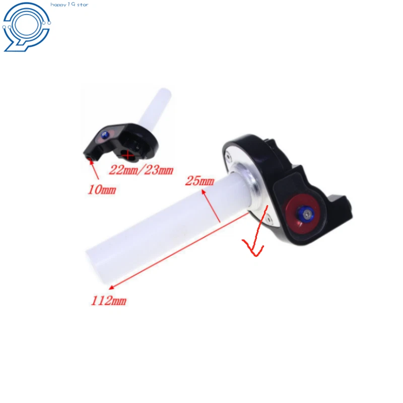 7/8" 22mm Motorcycle Twist Throttle Handle Grip with Cable 50-250CC ATV DirtBike - Image 2 of 4