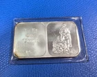1973 Let Us Give Thanks Silver Art Bar Crabtree Mint P1110