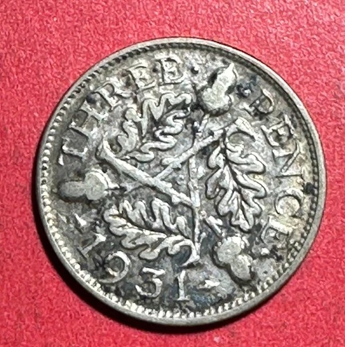 1931 George V Threepence — photo from the most recent tracked eBay sale
