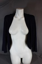 Eliza J. Dark Blue Long Sleeve Size 1X Cardigan