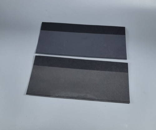 Stamp Holders Black Card with Clear Film Window x2 - Display Sleeves 215 x 113mm
