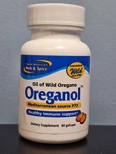 60 Softgels North American Herb & Spice Oreganol - New / Sealed! Exp 3/2028