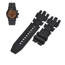 Subaqua 80393 26mm Black Rubber Watch Strap For Invicta