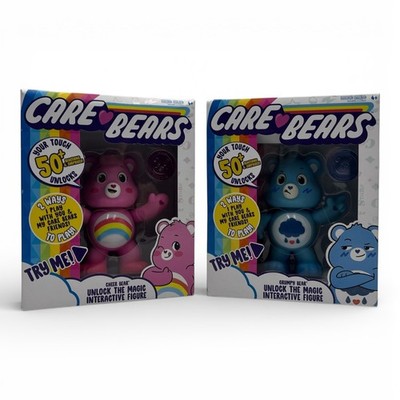 Care Bears Lot of 2 Cheer & Grumpy Bear Interactive Figure 2020 Basic Fun New
