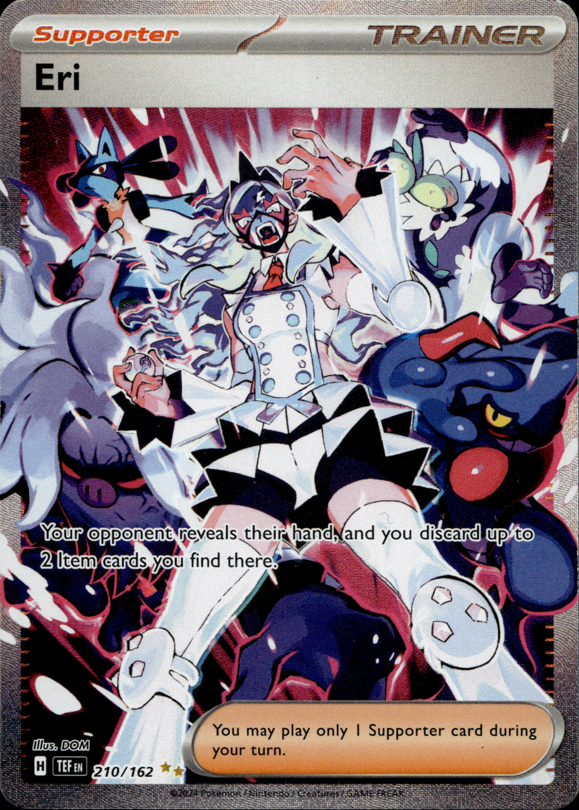 Eri – Special Illustration Rare Trainer – #210/162 – SV05: Temporal Forces – NM