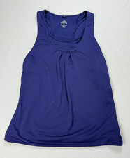 Prana Double Layer Yoga Tank Top Blue Women's Medium Lightweight Athleisure