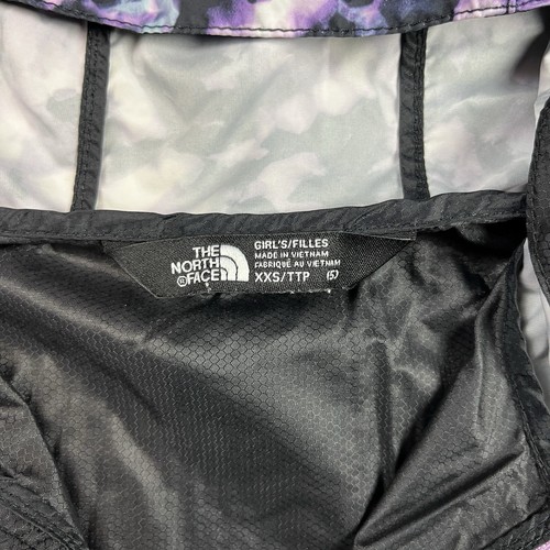 The North Face Hoodie Girls XXS Black Pink Full Zip Outdoors Lightweight Preowne - Picture 6 of 17