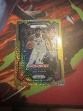 2023-24 Panini Prizm Monopoly - Joel Embiid #69 Millionaire Gold Mojo Prizm /500