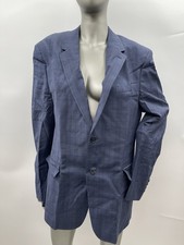 NWT Theory Chambers blazer in blue multi Kingston plaid wool, size 42R