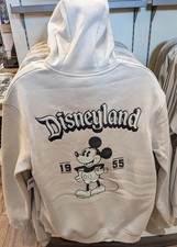 Disneyland Resort Classic Mickey Mouse Zip Up Hoodie LARGE New Disney 2026