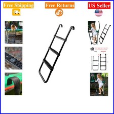 Black 3-Step Universal Trampoline Ladder for 10-15ft Trampolines, Steel  PP