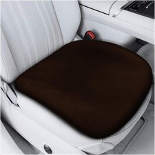 Car Seat Cushion, Breathable Soft Faux Fur Auto Driver Seat Cove Color: offee