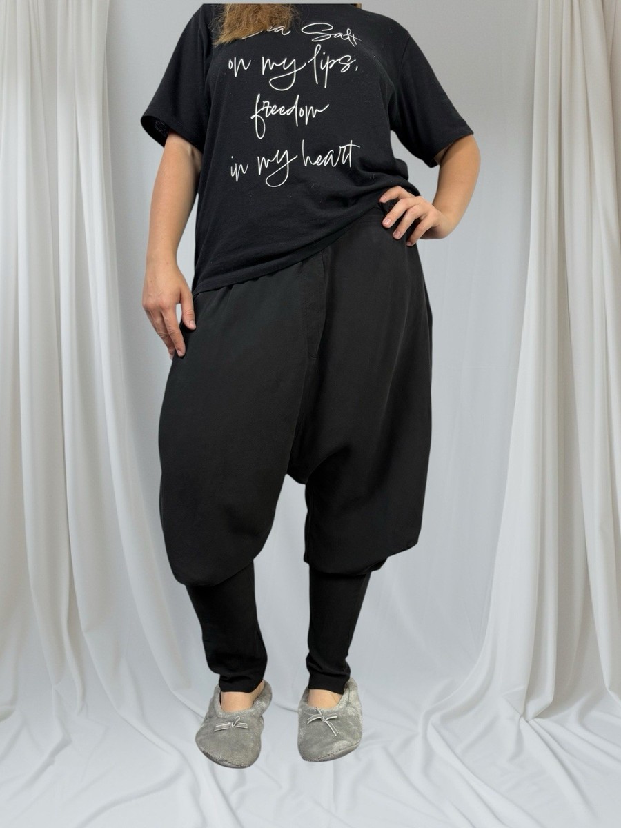 LOST & FOUND ria dunn ロストアンドファウンド サルエル Lost Found Ria Dunn Silk Futuristic Adjustable Belt Drop Pants
