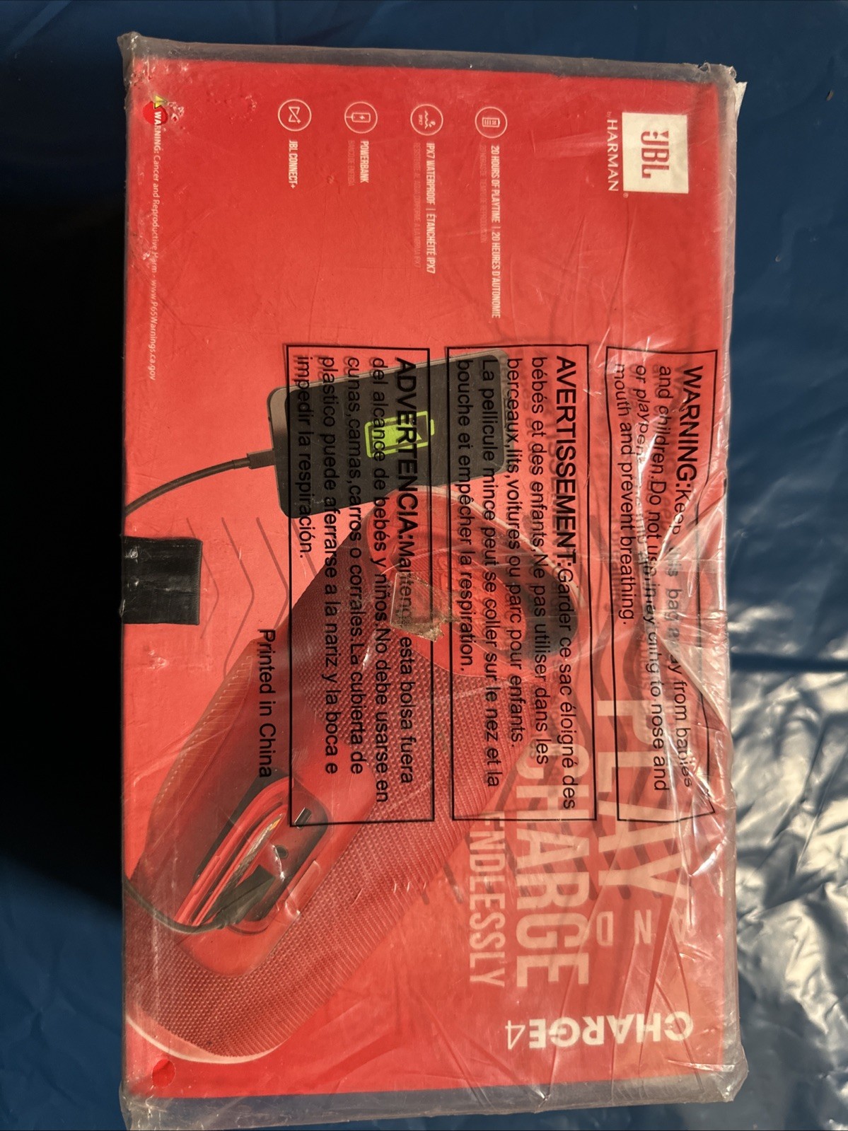 JBL Charge 4 - Waterproof Portable Bluetooth Speaker - Red