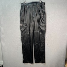 Gap Womens Size 28 / 6L Black Faux Leather Cargo Pants
