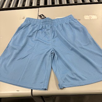 КВАДРАТНЫЙ МЕТР МУЖСКИХ БАЗОВЫХ ОДНОТОННЫХ ДЫШАЩИХ СПОРТИВНЫХ ШОРТ РАЗМЕР: МУЖСКИЕ L - C. СИНИЕ