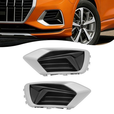 Pair Fog Light Frame For 2019-2023 Audi Q3 Left+Right Front Fog Light Cover