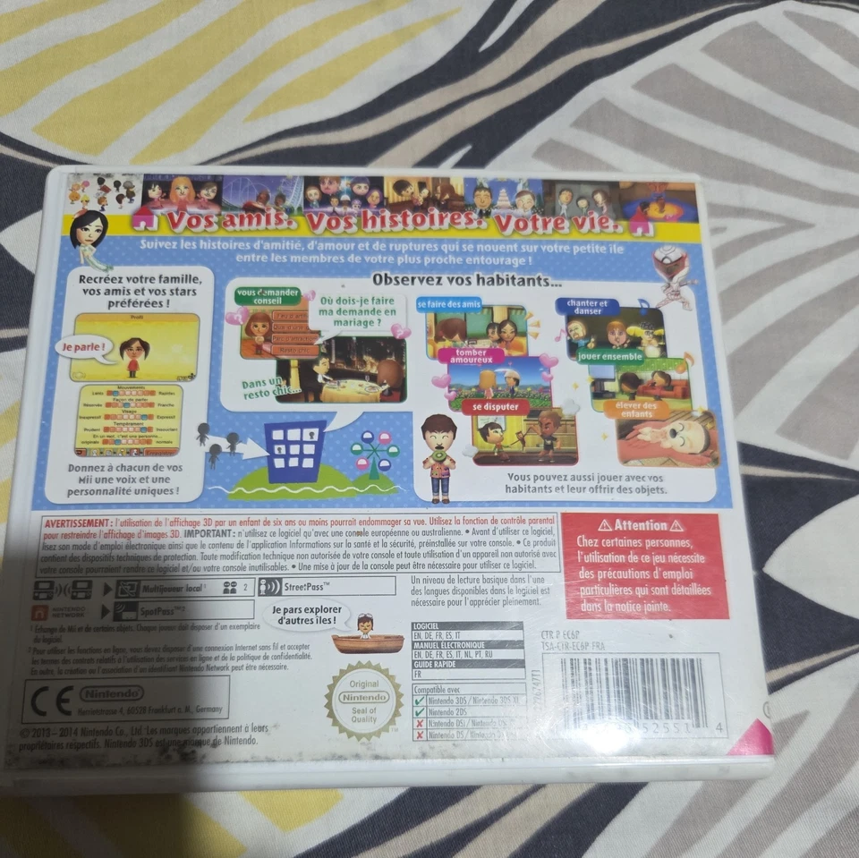 Jeu Tomodachi Life (Nintendo 3DS, 2014) - Photo 2/4