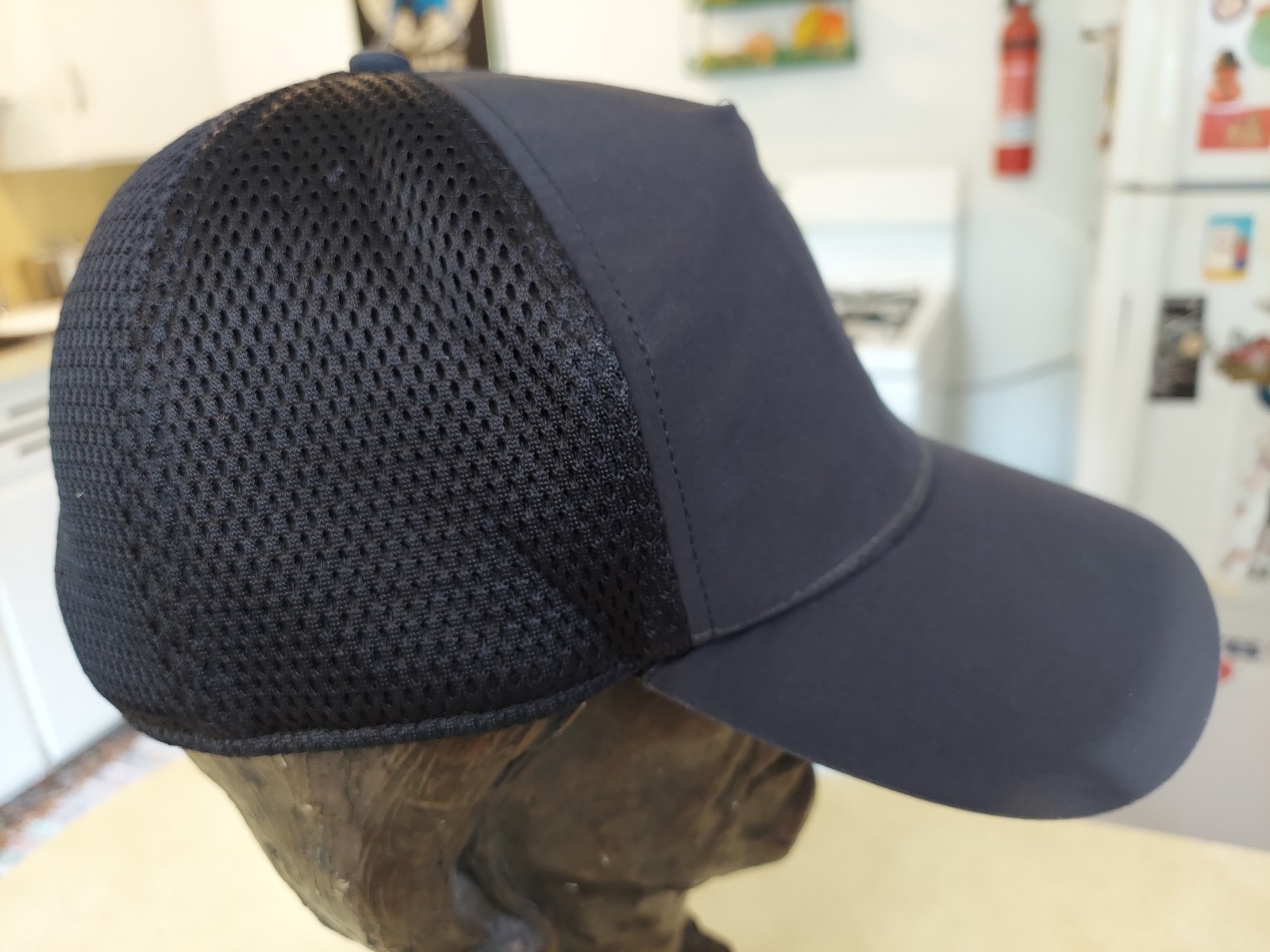 Lululemon Solid Black Mesh Back Hat Adjustable Sn… - image 6
