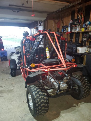 Racing Red Off Road Gas Go-Kart Complete Go-Karts & Frames with Engine and Frame