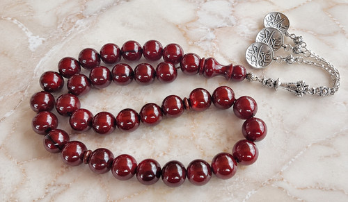 Amber bakelite Prayer Worry Beads Baga Subha Tasbih Tasbeeh مسبحة