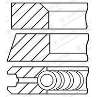 Goetze Engine 08-109507-00 Kolbenringsatz