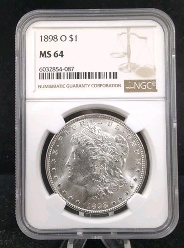 1898 O  S$1 Morgan Silver Dollar NGC MS 64  #7235