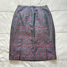 Vintage 90s Skirt Womens Paisley Fairy Whimsy Hippie Gypsy Y2K Pink Romantic