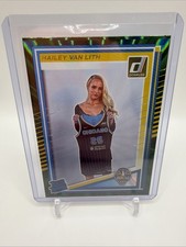 2025 Panini Donruss WNBA Hailey Van Lith Green Laser Holo #88 Rated Rookie RC