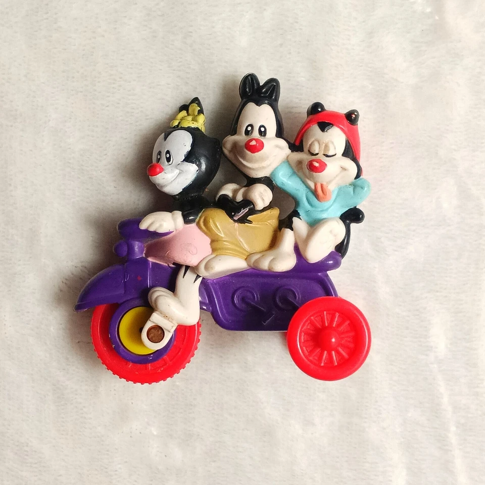 Bicicleta McDonald's Animaniacs 1993 construida para trío Yakko Wakko Dot Foto 2 de 4