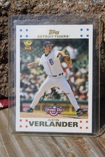 JUSTIN VERLANDER 2007 TOPPS OPENING DAY #187 GOLD CUP ROOKIE CARD -NMT-TIGERS