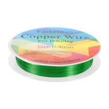 Jewelry Wire 30ft 26 Gauge Brass Craft Jewelry Wrapping Wire, Green