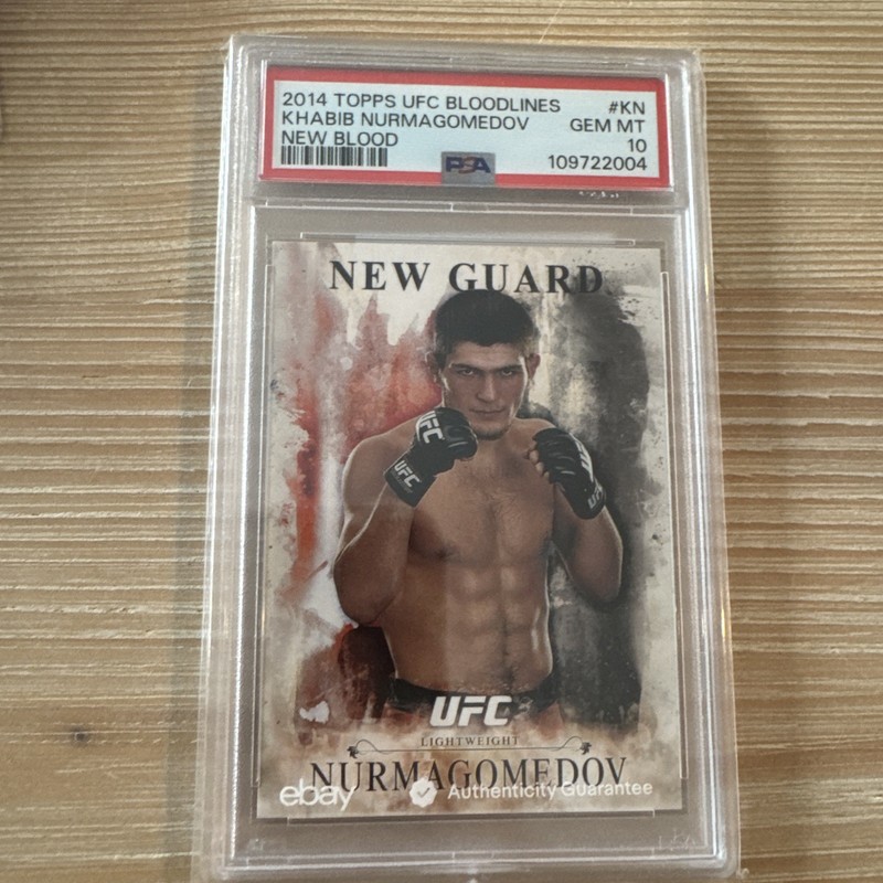 2014 Topps UFC Bloodlines Khabib Nurmagomedov New Blood #NB-KN PSA 10 🦅 Pop 11
