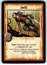 2002 Warlord: Saga of the Storm CCG Promo Card Swift NO#